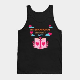 Celebrate International Literacy Day Book Lover Tank Top